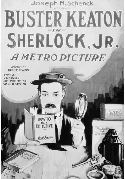 1924高分喜劇奇幻《福爾摩斯二世/小私家偵探》巴斯特·基頓.默片無對白