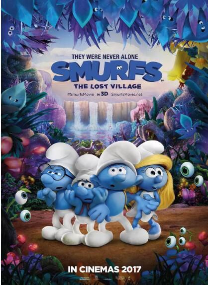 動畫片電影《藍精靈3：尋找神秘村》高清DVD9光碟 盒裝 國英雙語