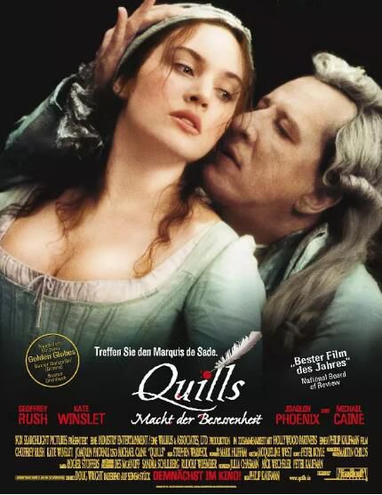 奧斯卡獲獎影片電影 《鵝毛筆 Quills》DVD9盒裝 凱特·溫絲萊特
