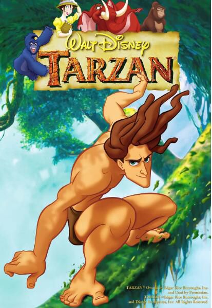 1999經典動畫《泰山 Tarzan/人猿泰山1》DVD國語中字